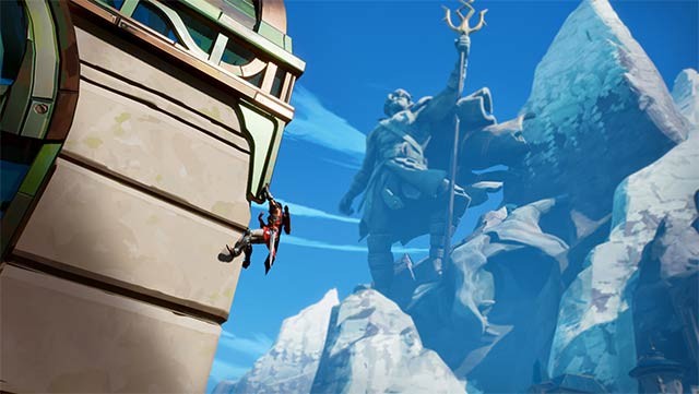 Điều khiển anh hùng Brynn leo trèo để khám phá thế giới và tiếp cận khu vực mới