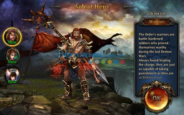 3 anh hùng trong Eternity Warriors 4