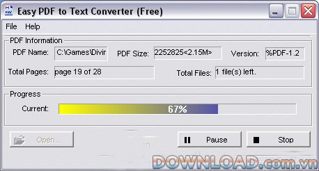 Etrusoft Easy PDF to Text Converter