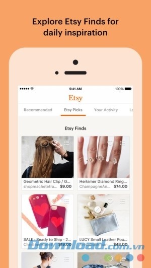 Etsy cho iOS cung cấp mọi món đồ handmade đẹp