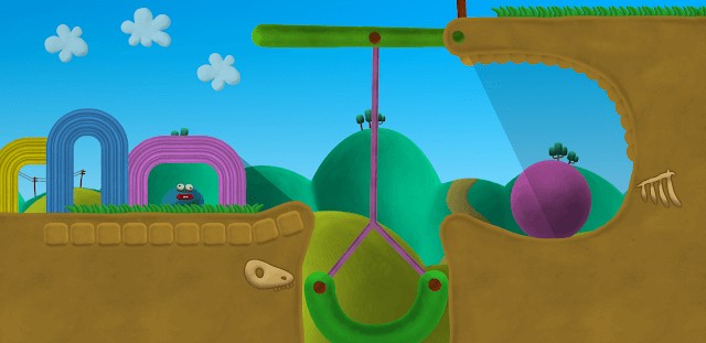 Môi trường trong Eugene's Life được tạo thành từ các đồ vật bằng nhựa đầy màu sắc