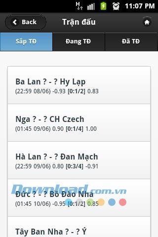 Euro 2012 siêu tốc for Android