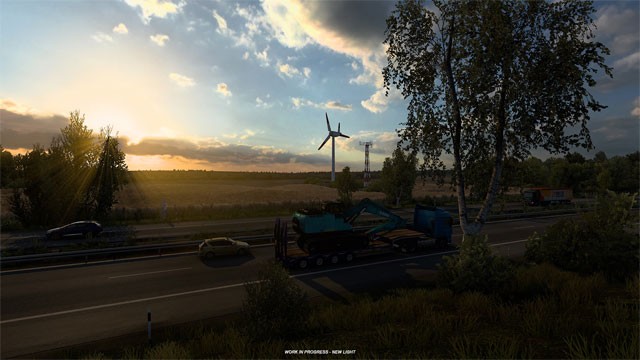 Hệ thống ánh sáng mới trong Euro Truck Simulator 2 tạo ra môi trường chơi sống động