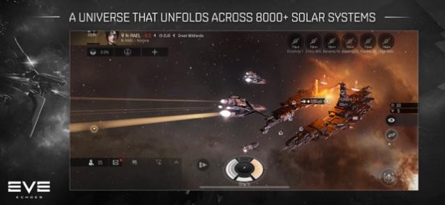 Khám phá không gian sandbox rộng lớn có tới hơn 8000 hệ mặt trời trong game EVE Echoes