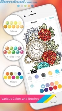 Bảng màu phong phú, đa sắc cùng vô số loại cọ vẽ