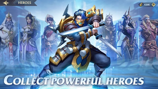 Thu thập các anh hùng mạnh mẽ vào đội phòng thủ của bạn trong game Everfrozen: TD