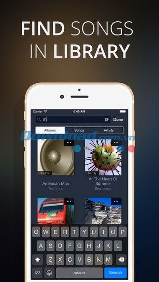 Tìm nhạc trong thư viện