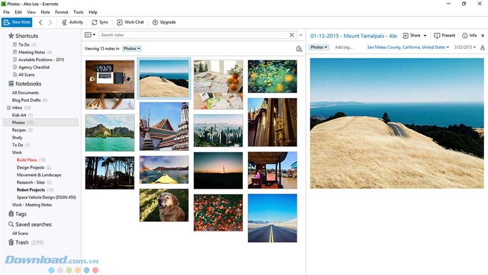 Lọc ghi chú hình ảnh
