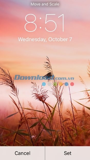 Sử dụng cho màn hình Home và Lock