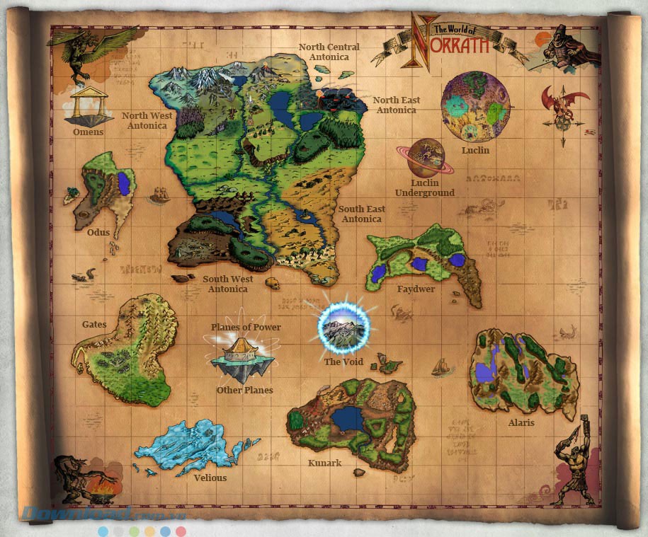 Bản đồ thế giới Norrath