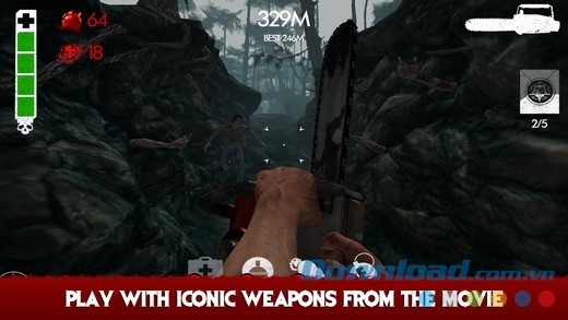 Tận dụng sức mạnh của những loại vũ khí quen thuộc trong Evil Dead