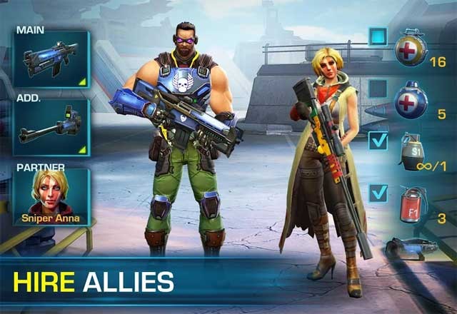 Thuê đồng minh để cùng chiến đấu bên cạnh bạn trong các trận chiến kịch tính