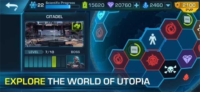 Khám phá thế giới Utopia được thiết kế trên nền đồ họa 3D sống động