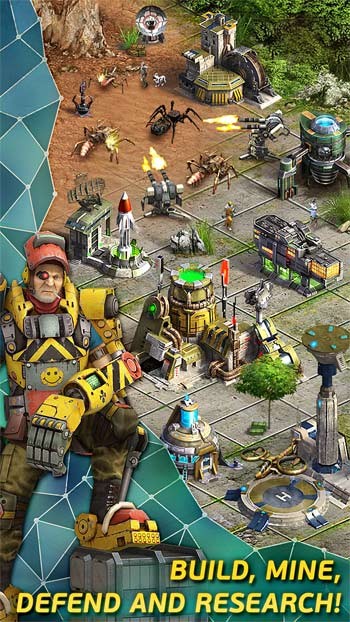 Xây dựng căn cứ, tìm kiếm nguyên liệu và nghiên cứu công nghệ mới