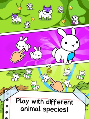 Chơi với các loài sinh vật khác nhau