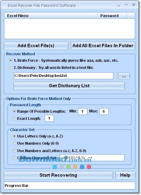 Excel Recover File Password Software