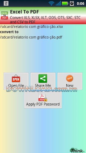 Excel To PDF for Android