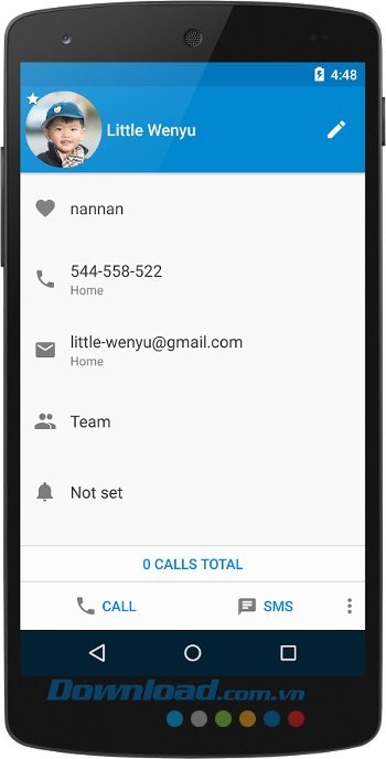 Chỉnh sửa thông tin liên lạc với ExDialer