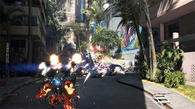 Người chơi sẽ điều khiển các Exosuit để chống lại bầy khủng long