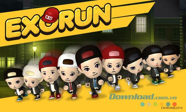 Giao diện chơi game EXORUN trên Android
