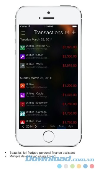 Quản lý mọi giao dịch