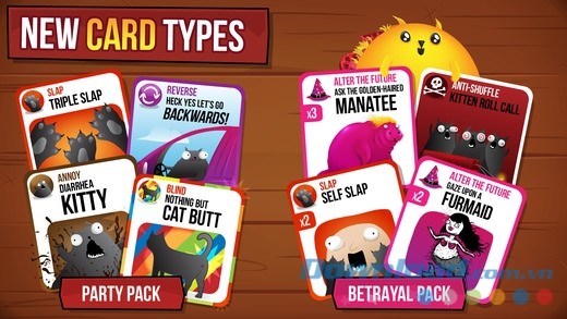 Exploding Kittens cho iOS bổ sung nhiều thẻ bài mới chỉ có trên di động