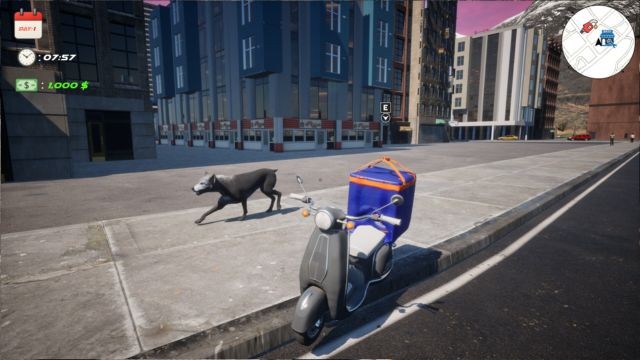 Vừa giao hàng vừa livestream và chạy trốn chó săn trong thành phố