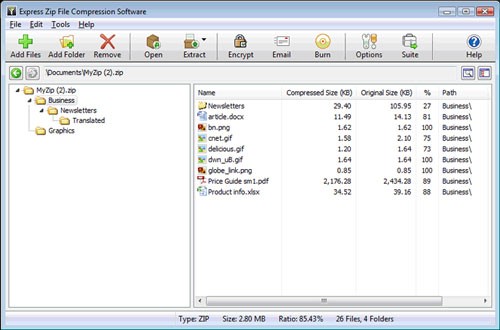 Express Zip File Compression Plus