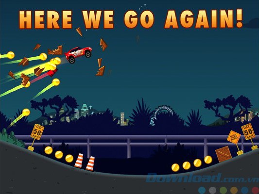 Giao diện game Extreme Road Trip 2