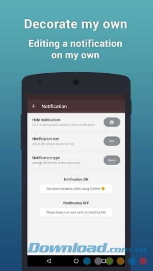Tùy biến EyeFilter Pro cho Android theo phong cách cá nhân