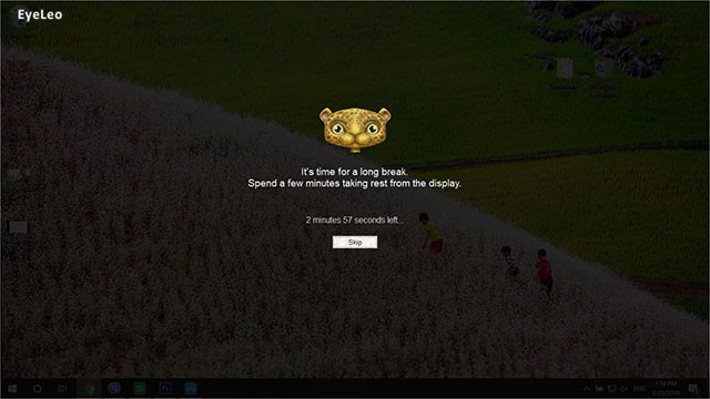 Màn hình chuyển sang trạng thái Dim trong quãng nghỉ dài