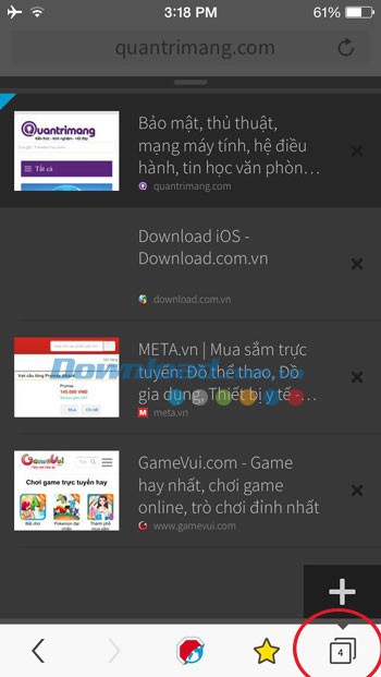Duyệt web trên nhiều tab