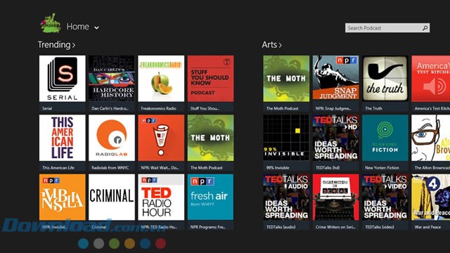 Ứng dụng nghe podcast Ezpodder