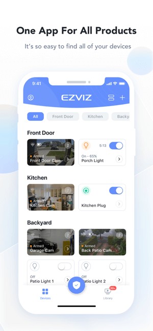 EZVI Z là ứng dụng kết nối điện thoại với các thiết bị camera EZVIZ