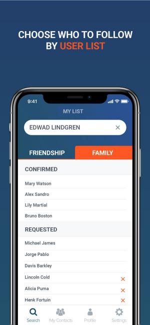 F Circle có 2 vòng kết nối là Gia đình và Bạn bè