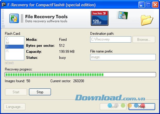 F-Recovery for CompactFlash