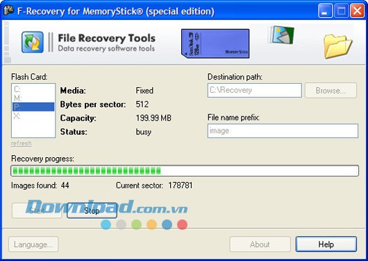 F-Recovery for MemoryStick