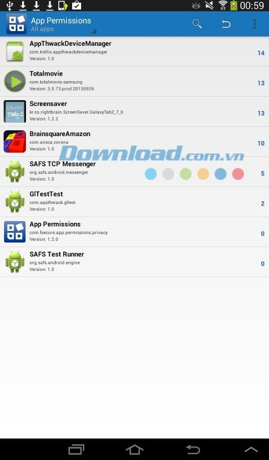 F-Secure App Permissions for Android