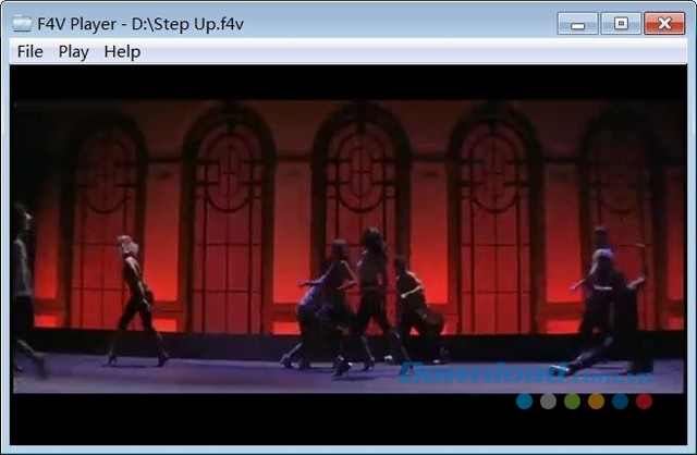 Giao diện phần mềm F4V Player