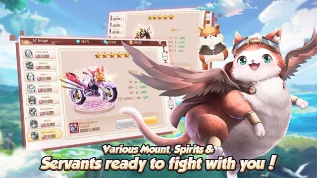 Chọn cho nhân vật những bộ đồ thời trang, thú cưỡi mạnh mẽ và đôi cánh lộng lẫy