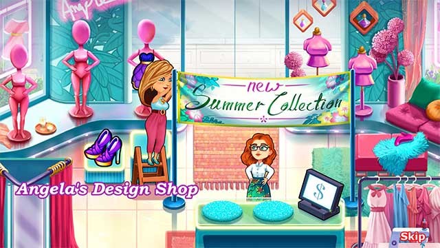 Giúp Angela quản lý cửa hàng thời trang và trở thành nhà thiết kế nổi tiếng