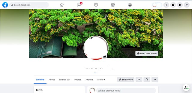 Trang profile cá nhân cũng được thiết kế lại trên New Facebook