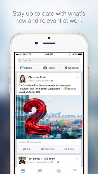 Facebook at Work cho iOS