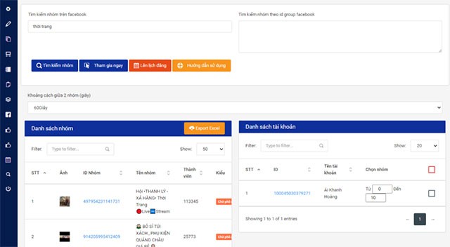 Quản lý đăng bài lên nhóm