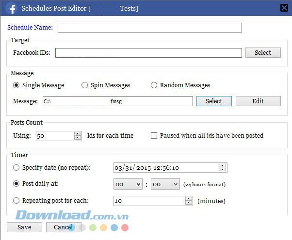 Lên lịch đăng bài