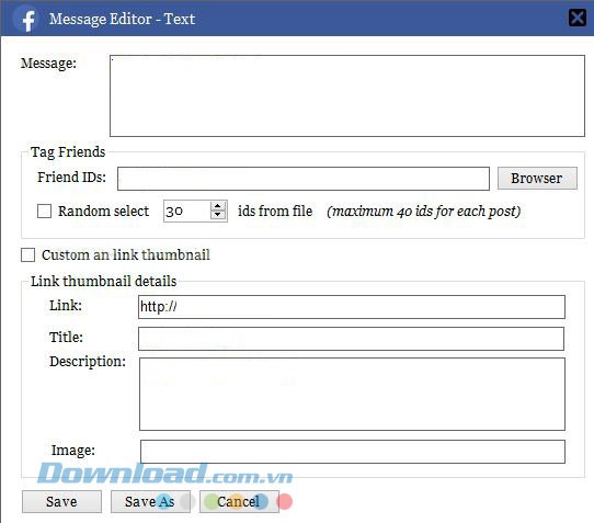 Soạn trước nội dung tin nhắn sẽ gửi