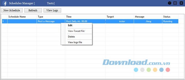 Danh sách bài đăng đặt trước