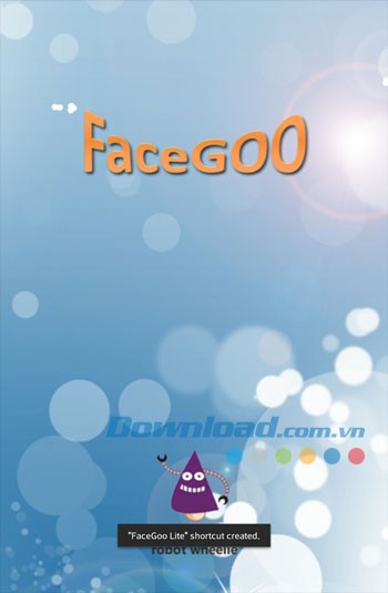 Giao diện sử dụng ứng dụng FaceGoo Lite trên Android
