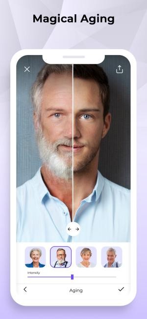 Điều chỉnh độ lão hóa trên khuôn mặt