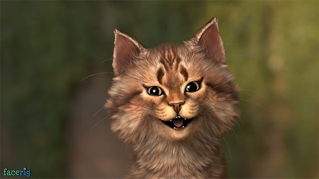 FaceRig sử dụng công nghệ dò chuyển động đầu và biểu cảm khuôn mặt